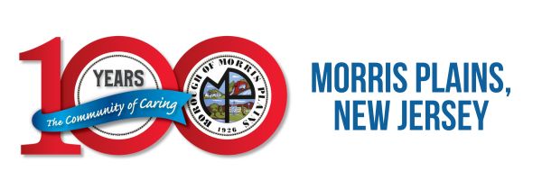A logo highlightng the 100 year birthday of Morris Plains